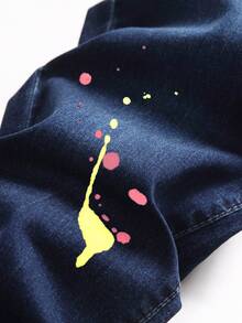 ROMWE MEN Jeans desgarro - Azul lavado oscuro - Ver 7