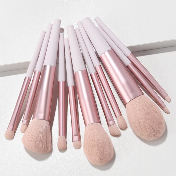 

11pcs Makeup Brush Set, Baby pink