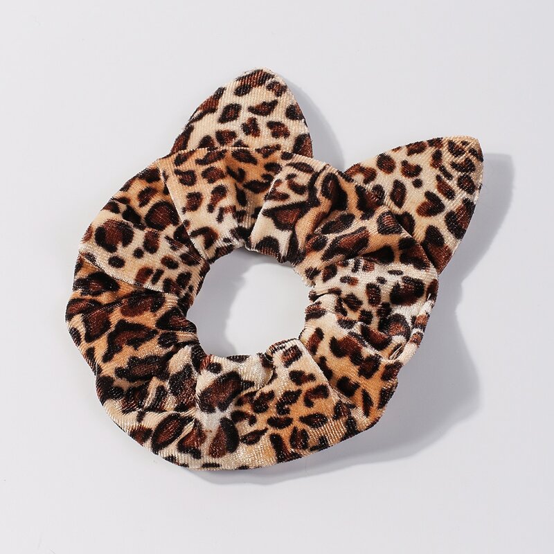 

Leopard Pattern Scrunchie, Multicolor