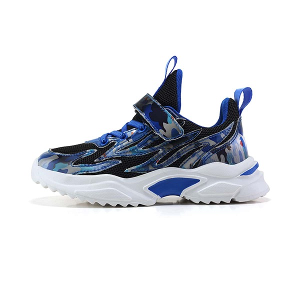 

Boys Colorblock Velcro Strap Sneakers, Blue