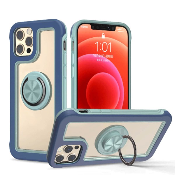 

Contrast Frame Phone Case With Ring Holder, Royal blue