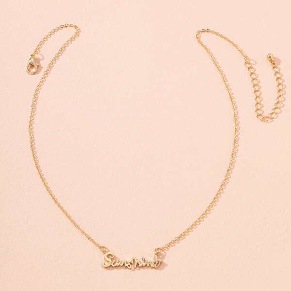 

Letter Pendant Necklace, Gold