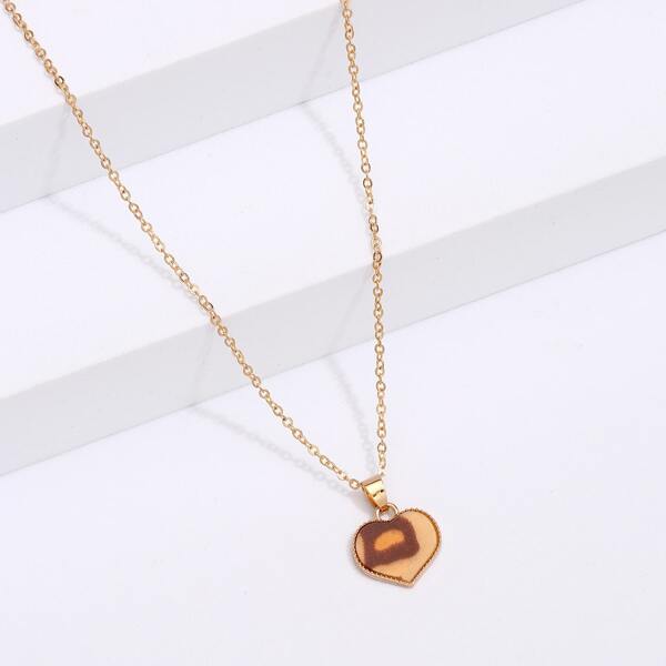 

Heart Charm Necklace, Gold