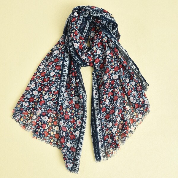 

Flower Print Scarf, Multicolor