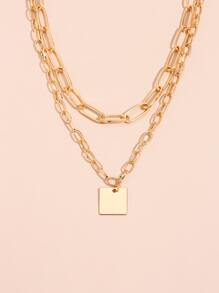 Geo trang trí lớp vòng cổ - Vàng - Xem 3