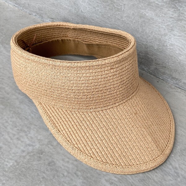 

Solid Visor Hat, Coffee brown