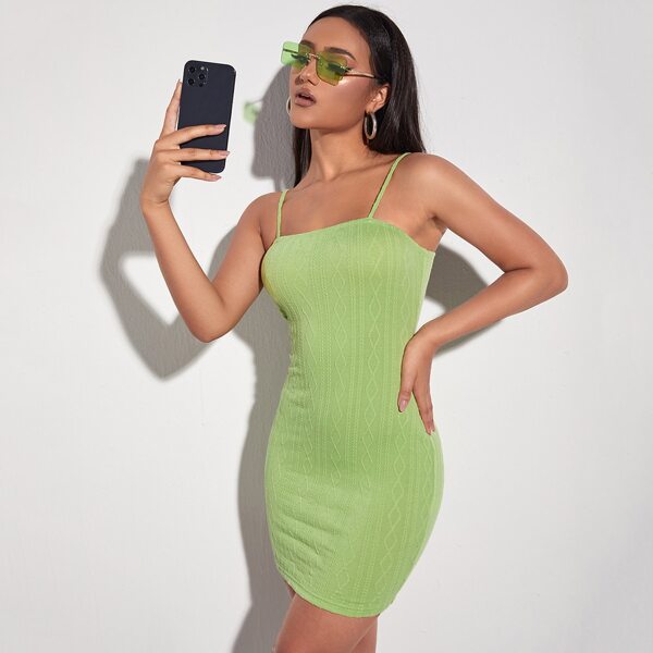 

Solid Bodycon Dress, Mint green