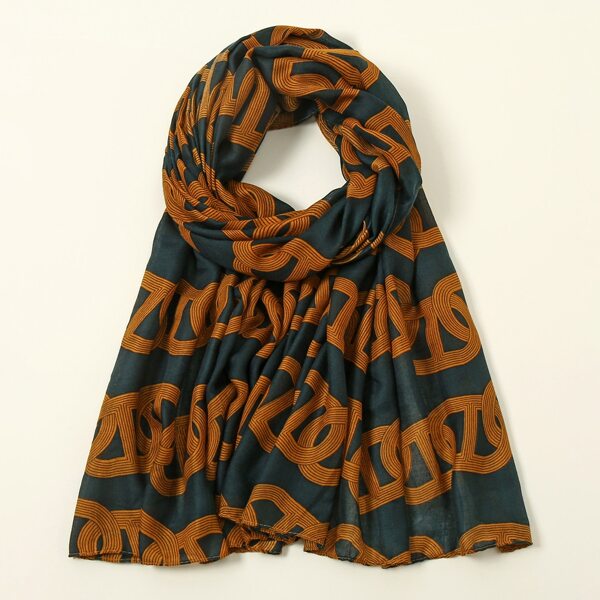 

Chain Print Scarf, Multicolor