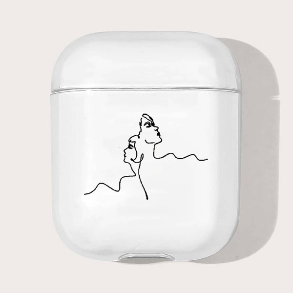 

Чехол для Airpods с принтом фигуры, Прозрачный