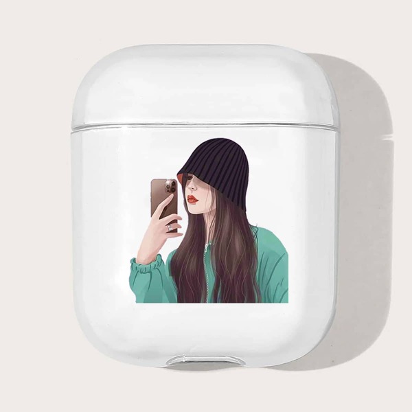 

Чехол для Airpods с принтом фигуры, Прозрачный
