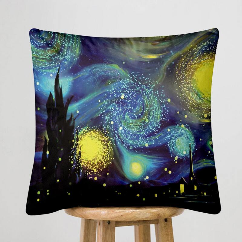 

Galaxy Pattern Cushion Cover Without Filler, Multicolor