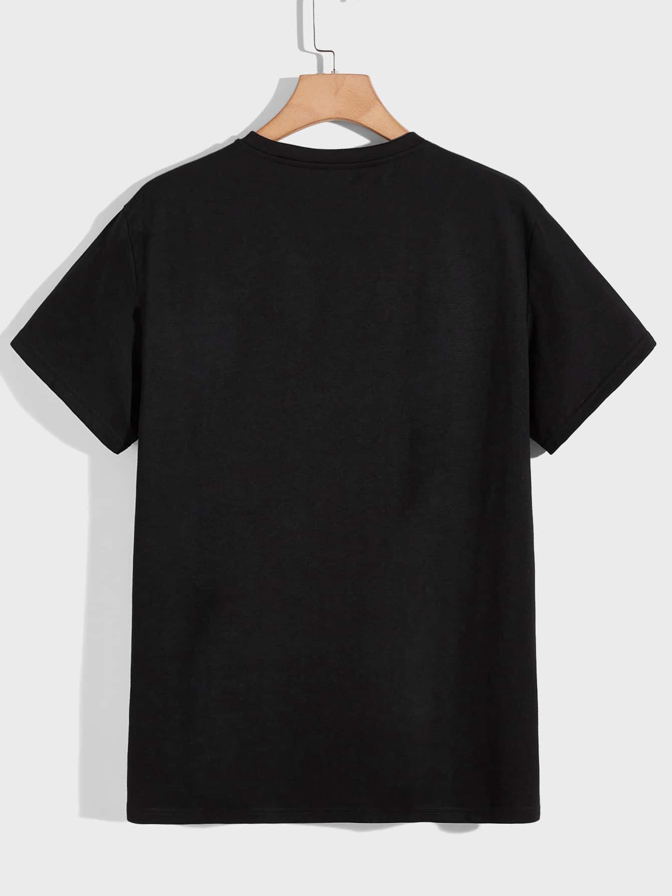 Men Cotton Slogan Graphic Tee