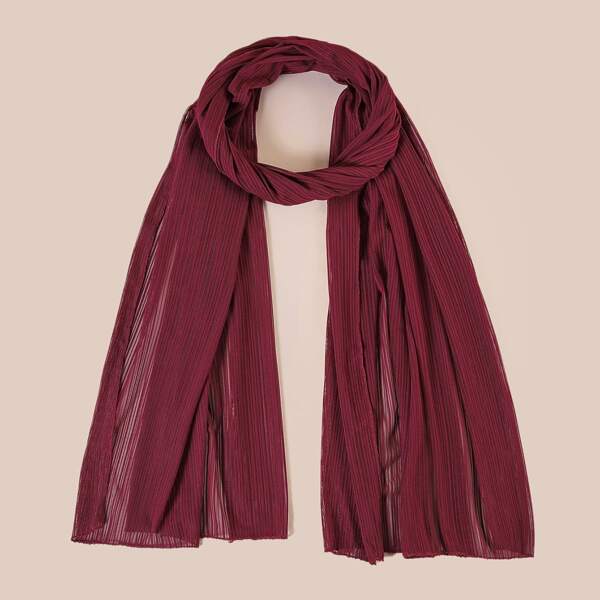 

Minimalist Solid Scarf, Burgundy