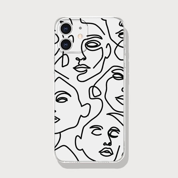 

Line Art Phone Case, Clear