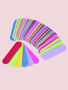 klimonla Mini Nail File Bulk 100pcs (180/240 Grit), Disposable Nail Files Double Sided Emery Boards Home Or Professional Manicure Tools(Mix Colors) - Multicolor - View 3