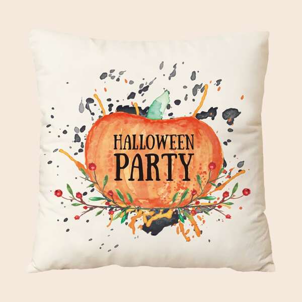 

Halloween Pumpkin Cushion Cover Without Filler, Multicolor