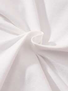 SHEIN Đứa bé gái 1 Miếng Đồ trang trí Lace hoa văn Áo liền quần chặt - trắng - Xem 6