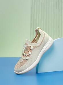 Cuccoo Zapatillas de running de Niñas con cordón - Beis - Ver 13