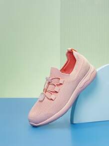 Cuccoo Zapatillas de running de niñitas con cordón - Rosa - Ver 14