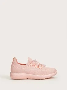 Cuccoo Zapatillas de running de niñitas con cordón - Rosa - Ver 3