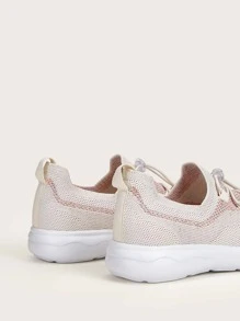 Cuccoo Zapatillas de running de Niñas con cordón - Beis - Ver 5