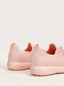 Cuccoo Zapatillas de running de niñitas con cordón - Rosa - Ver 5