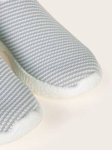 Cuccoo Zapatillas de running de niñitos de rayas - Gris - Ver 4