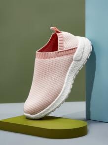 Cuccoo Zapatillas de running de Niñas de rayas - Rosa - Ver 11