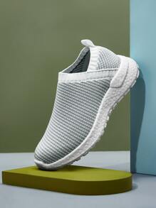 Cuccoo Zapatillas de running de niñitos de rayas - Gris - Ver 10