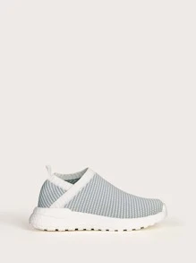 Cuccoo Zapatillas de running de niñitos de rayas - Gris - Ver 3