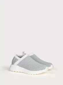 Cuccoo Zapatillas de running de niñitos de rayas - Gris - Ver 6