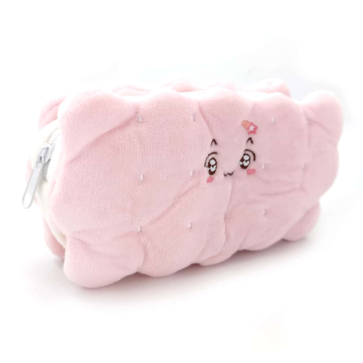 

Biscuit Shaped Pencil Bag, Baby pink
