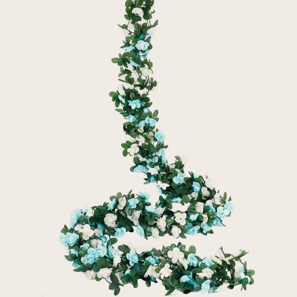 

2pcs Artificial Flower Vine, Multicolor
