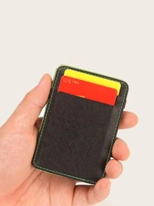 Men Minimalist Small Wallet - Green - View 3