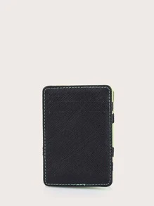 Men Minimalist Small Wallet - Green - View 5
