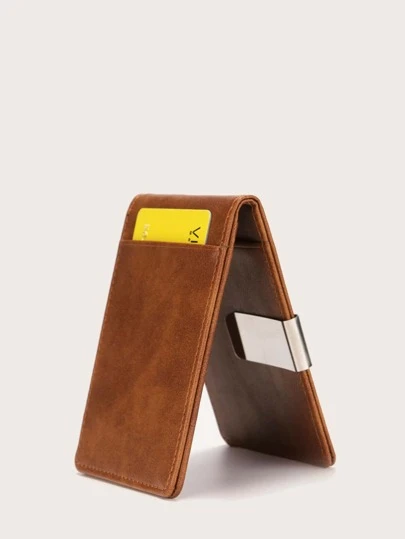 CUIKCA Men Minimalist Fold Over Small Wallet Dad Gifts Card Cover Lightweight Portable Card ID Card White-Collar Workers For Male Holiday For Anniversary For Birthday Gift Accessories Gift Card Holder Wallet Business Card Holder Credit Card Holder For Men Mini Wallet Card Wallet