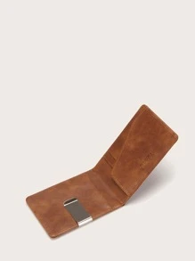 CUIKCA Men Minimalist Fold Over Small Wallet Dad Gifts Card Cover Lightweight Portable Card ID Card White-Collar Workers For Male Holiday For Anniversary For Birthday Gift Accessories Gift Card Holder Wallet Business Card Holder Credit Card Holder For Men Mini Wallet Card Wallet - Brown - View 5