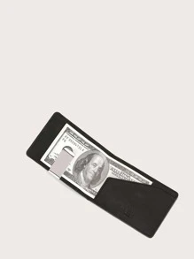 CUIKCA Monedero de metal para hombre, ligero, portátil, para tarjetas de identificación, para trabajadores de cuello blanco, para vacaciones masculinas, para aniversario, para regalo de cumpleaños, accesorios de regalo, tarjetero, tarjetero, billetera, tarjetero de visita, tarjetero de crédito para hombre, mini billetera, tarjetero - Negro - Ver 6