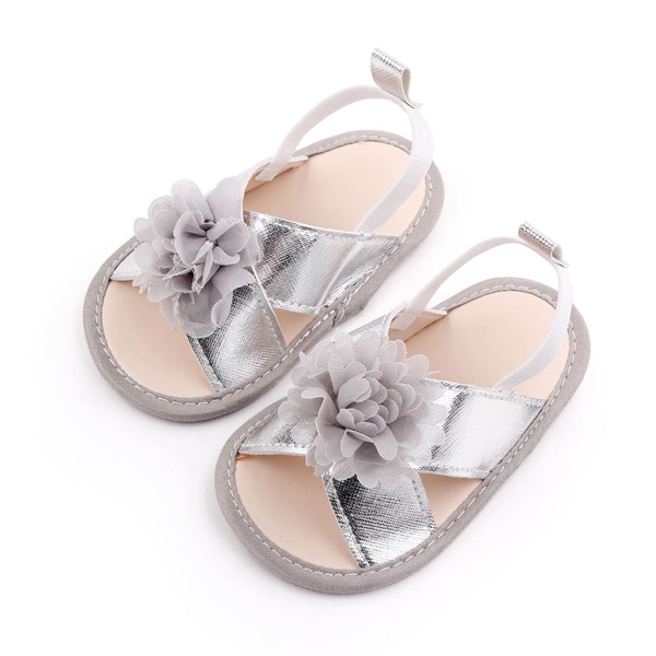 

Baby Applique Slingback Sandals, Silver