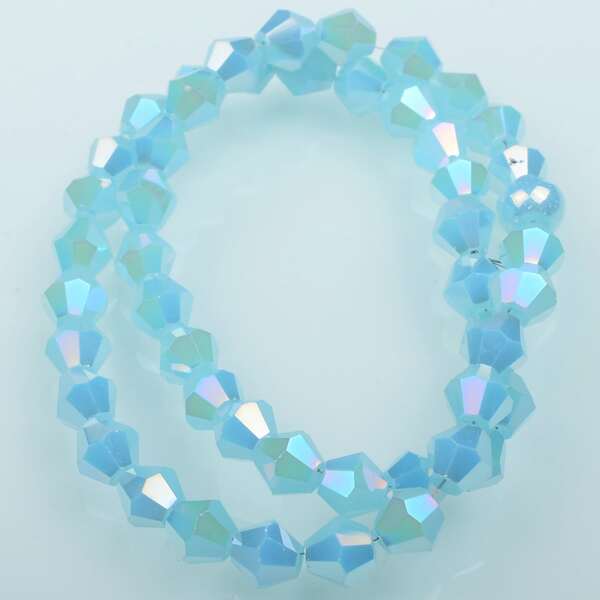

48pcs Crystal Beaded DIY Jewelry Accessory, Baby blue