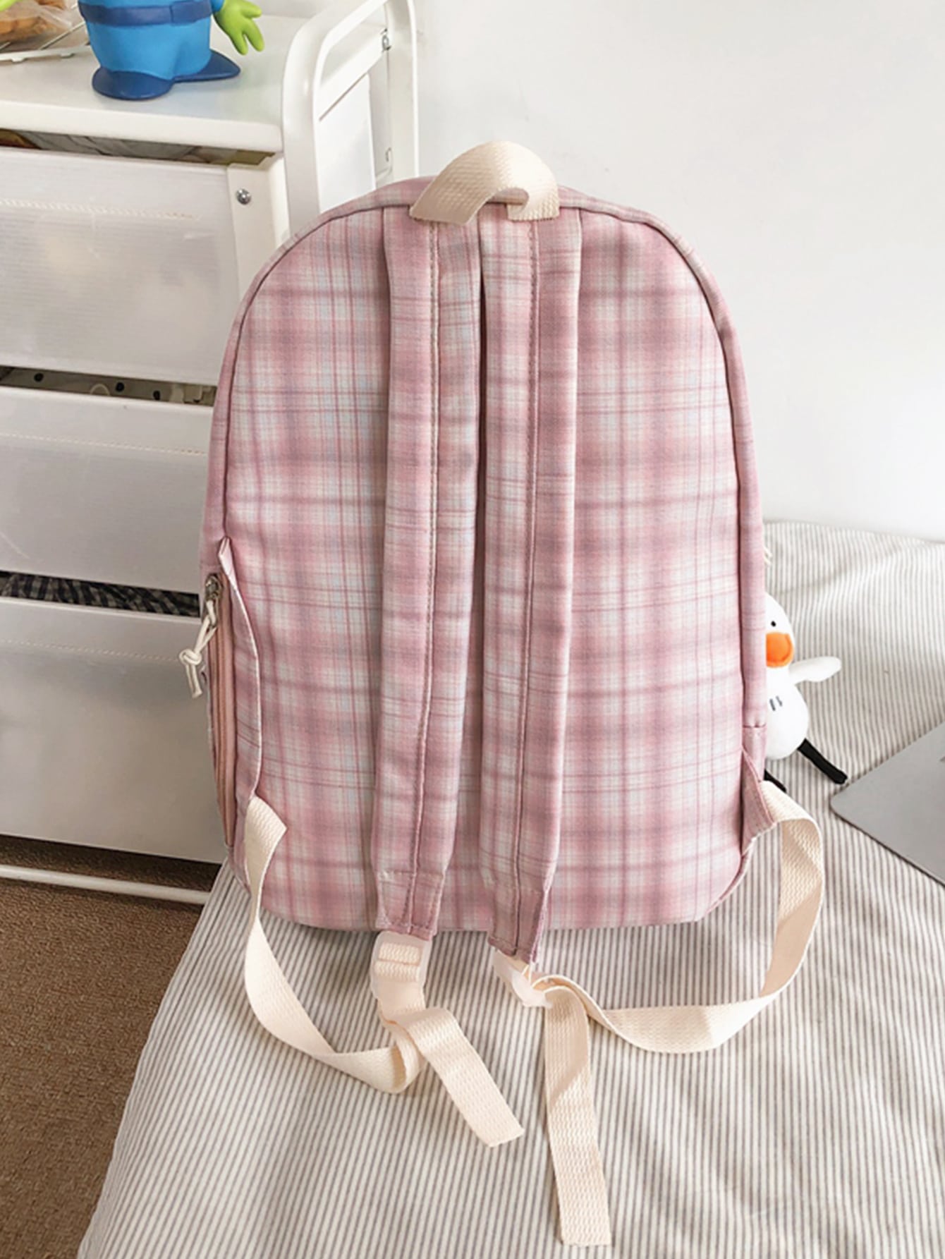 checkered school bolsa
