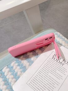Ốp lưng thông thường có giá đỡ tai thỏ - Hồng - Xem 5