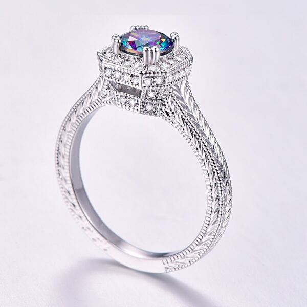 

Zircon Decor Ring, Silver
