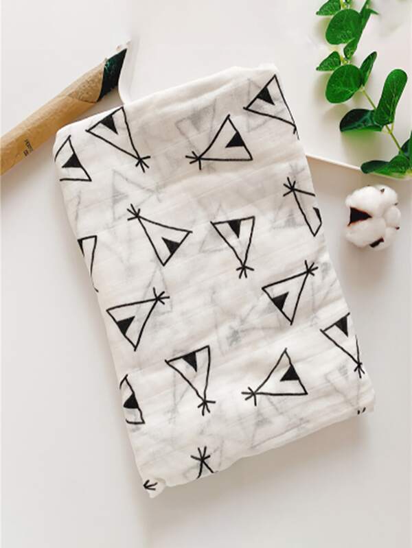 Geometric Pattern Baby Swaddling Blanket