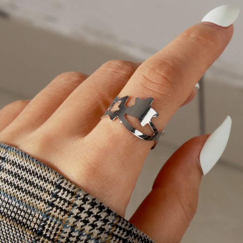 

Star Decor Ring, Silver