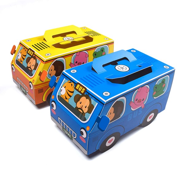 

10pcs Cartoon Graphic Dessert Box, Multicolor
