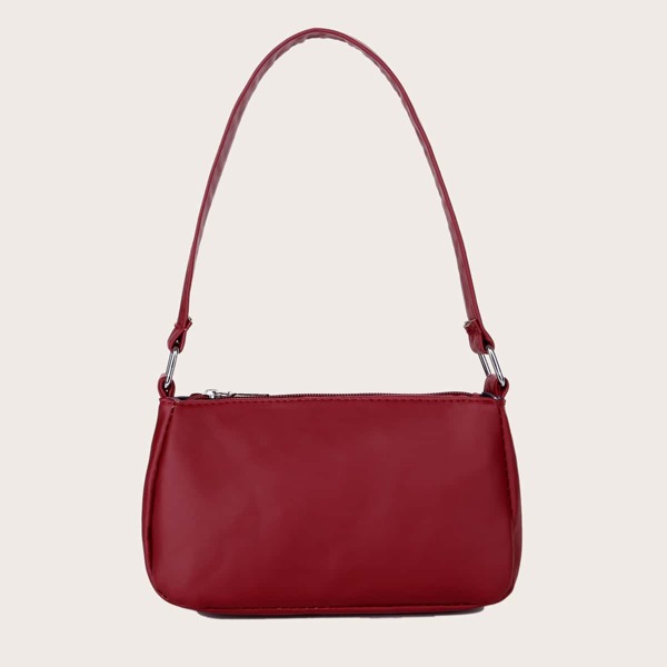 

Minimalist Square Bag, Burgundy