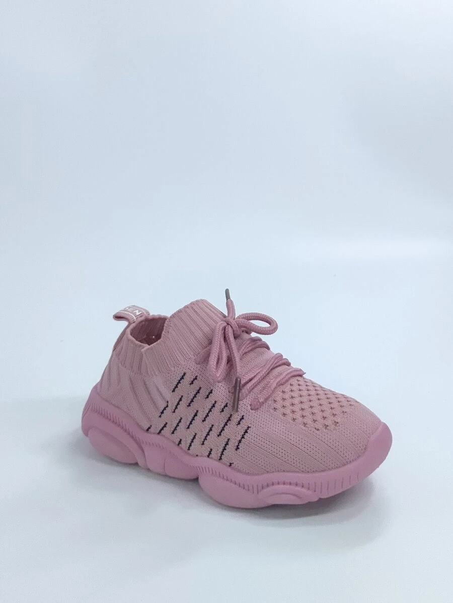 Giày chạy bộ có ren cho bé gái mới biết đi - Hồng - Xem 1