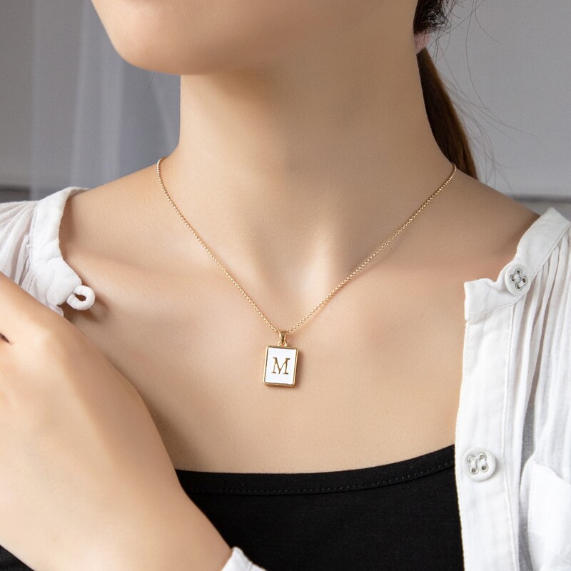 

Letter Pendant Necklace, Gold