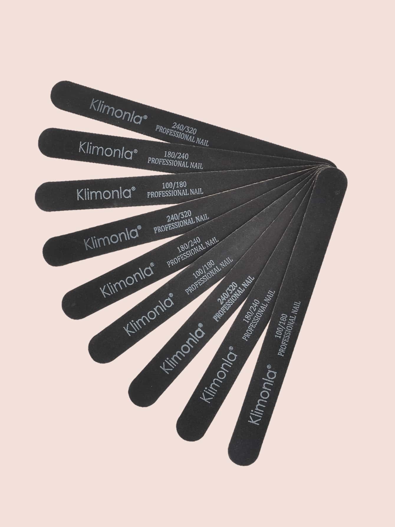 klimonla Dũa móng tay bằng gỗ màu đen, dụng cụ làm đẹp chuyên nghiệp, dùng để tạo hình, làm mịn và hoàn thiện móng, 12 dũa mỗi gói, đồ dùng làm móng, dụng cụ làm móng, dụng cụ làm móng, trở lại trường, móng tay, dụng cụ làm móng để dán móng - màu đen - Xem 1